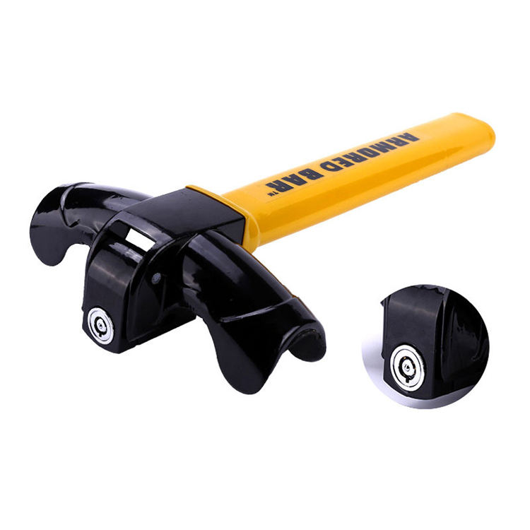 Leo<i></i>nGuard T-200 Universal T-Shape Car Steering Wheel Lock - Heavy-Duty Anti-Theft Security Device